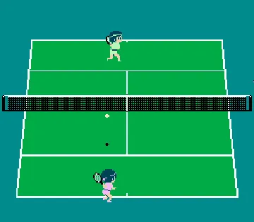 Family Tennis (Japan) screen shot game playing